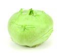 Fresh kohlrabi on white background