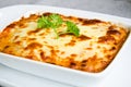 Fresh lasagna.