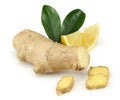 Fresh lemon with ginger Royalty Free Stock Photo