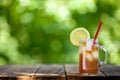 Fresh Lemon Iced Tea Royalty Free Stock Photo