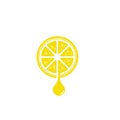 Fresh Lemon icon vector illustration Royalty Free Stock Photo