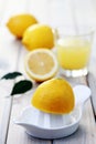 Fresh lemon juice Royalty Free Stock Photo