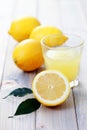 Fresh lemon juice Royalty Free Stock Photo