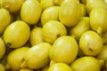 Fresh lemon for sale in local market. Agriculture and fruits product. Selective focus Royalty Free Stock Photo