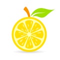 Fresh lemon vector icon Royalty Free Stock Photo