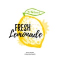 Fresh lemonade illustration