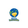 Fresh lemonade lime lemon drink logo icon Royalty Free Stock Photo