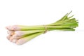 Fresh Lemongrass isolated on white Royalty Free Stock Photo