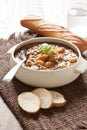 Fresh lentil soup with potato Royalty Free Stock Photo