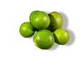 Fresh lime cover white background Royalty Free Stock Photo