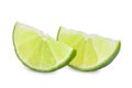 Fresh lime isolated on white Royalty Free Stock Photo