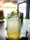 Fresh lime juice with ice Royalty Free Stock Photo