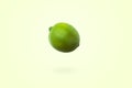 Lime levitating in air