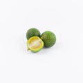 Calamansi lime known as Limau Kasturi in Malaysia Royalty Free Stock Photo