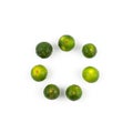 Calamansi lime known as Limau Kasturi in Malaysia Royalty Free Stock Photo