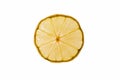 Fresh limon and slice. Isolated on white background Royalty Free Stock Photo