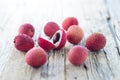 Fresh litchi Royalty Free Stock Photo