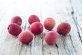 Fresh litchi Royalty Free Stock Photo