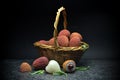 Fresh litchi fruits Royalty Free Stock Photo