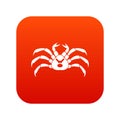Fresh live crab icon digital red Royalty Free Stock Photo