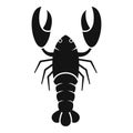 Fresh lobster icon, simple style