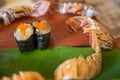 Fresh lobster sushi Royalty Free Stock Photo