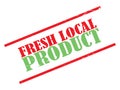 Fresh local product stamp