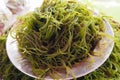 Fresh local seaweed (Gracilaria fisferi) in south of Thailand market