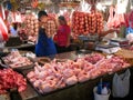 Fresh Longanissa Sweet Sausage at the Wet Market Royalty Free Stock Photo