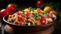 fresh lunch healthy food quinoa