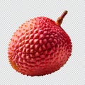 Fresh Lychee Fruit Isolated on Transparent Background Royalty Free Stock Photo