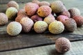 Fresh lychee fruits Royalty Free Stock Photo