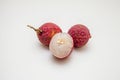 Fresh lychee fruits Royalty Free Stock Photo