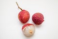 Fresh lychee fruits Royalty Free Stock Photo