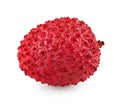 Fresh lychee isolated on white background. clipping path Royalty Free Stock Photo