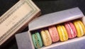 Macarons in box