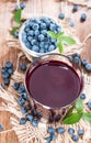 Fresh made Blueberry Juice Royalty Free Stock Photo