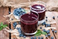 Fresh made Blueberry Juice Royalty Free Stock Photo