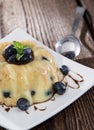 Fresh made Blueberry Pudding Royalty Free Stock Photo
