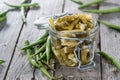 Fresh made Green Beans salad Royalty Free Stock Photo