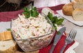 Fresh made Pasta Salad Royalty Free Stock Photo