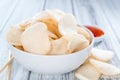 Fresh made Prawn Crackers (Krupuk) Royalty Free Stock Photo