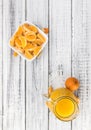 Fresh made Tangerine Juice close-up shot Royalty Free Stock Photo