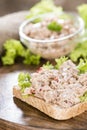 Fresh made Tuna salad sandwich Royalty Free Stock Photo