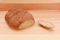 Fresh malted bread loaf with the crust cut off Royalty Free Stock Photo