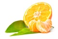 Fresh mandarin close-up Royalty Free Stock Photo