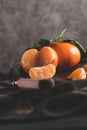 Fresh mandarin oranges or tangerines Royalty Free Stock Photo