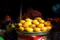 The mango fruit at the street market Royalty Free Stock Photo