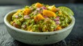 The fresh mango guacamole.AI generated image Royalty Free Stock Photo