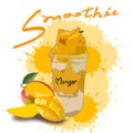 fresh mango smoothie for health